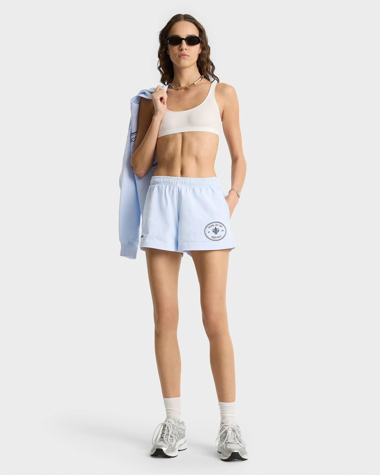 Eden Crest Disco Short - Ciel/Navy