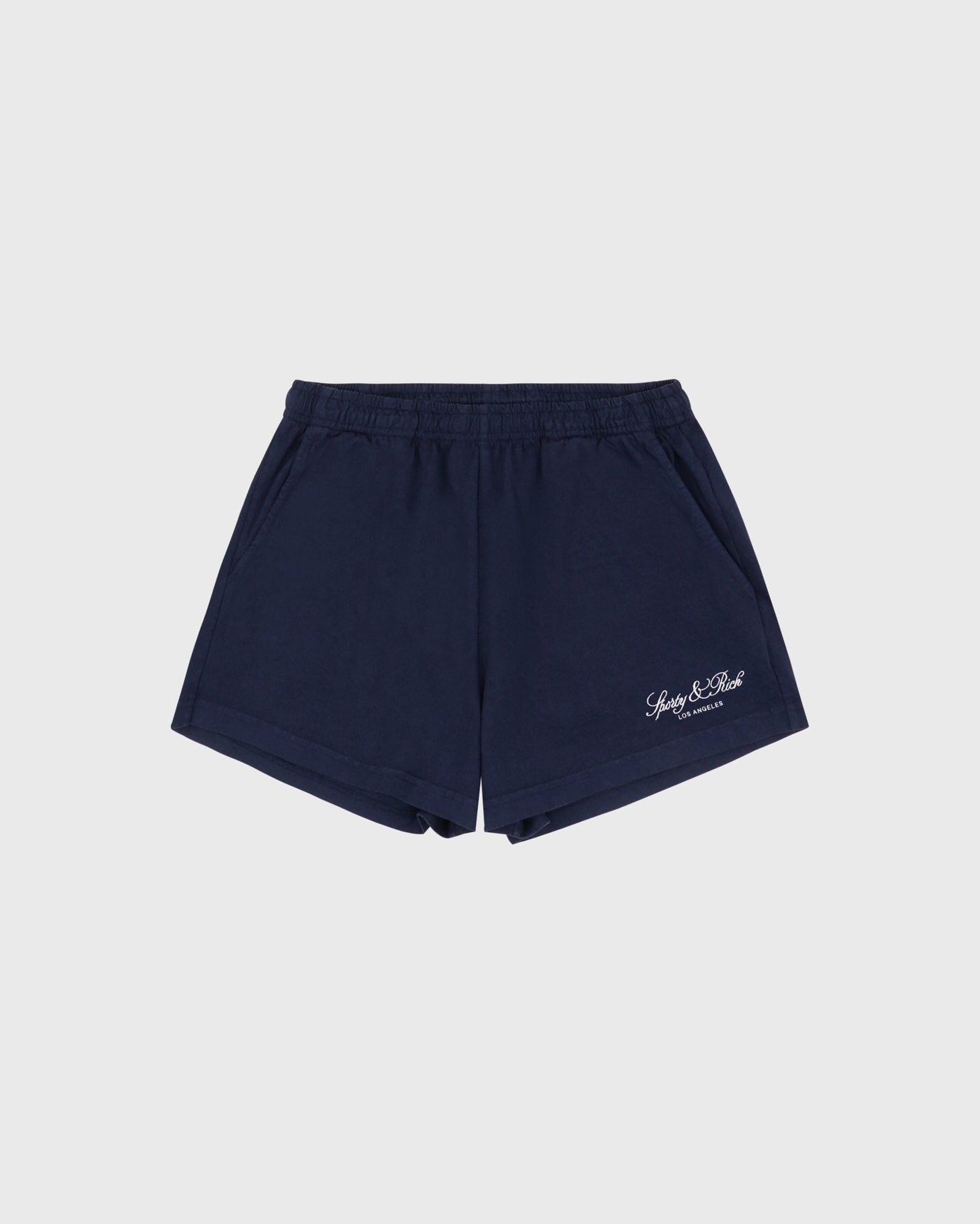 Vendome LA Embroidered Disco Short - Navy/White