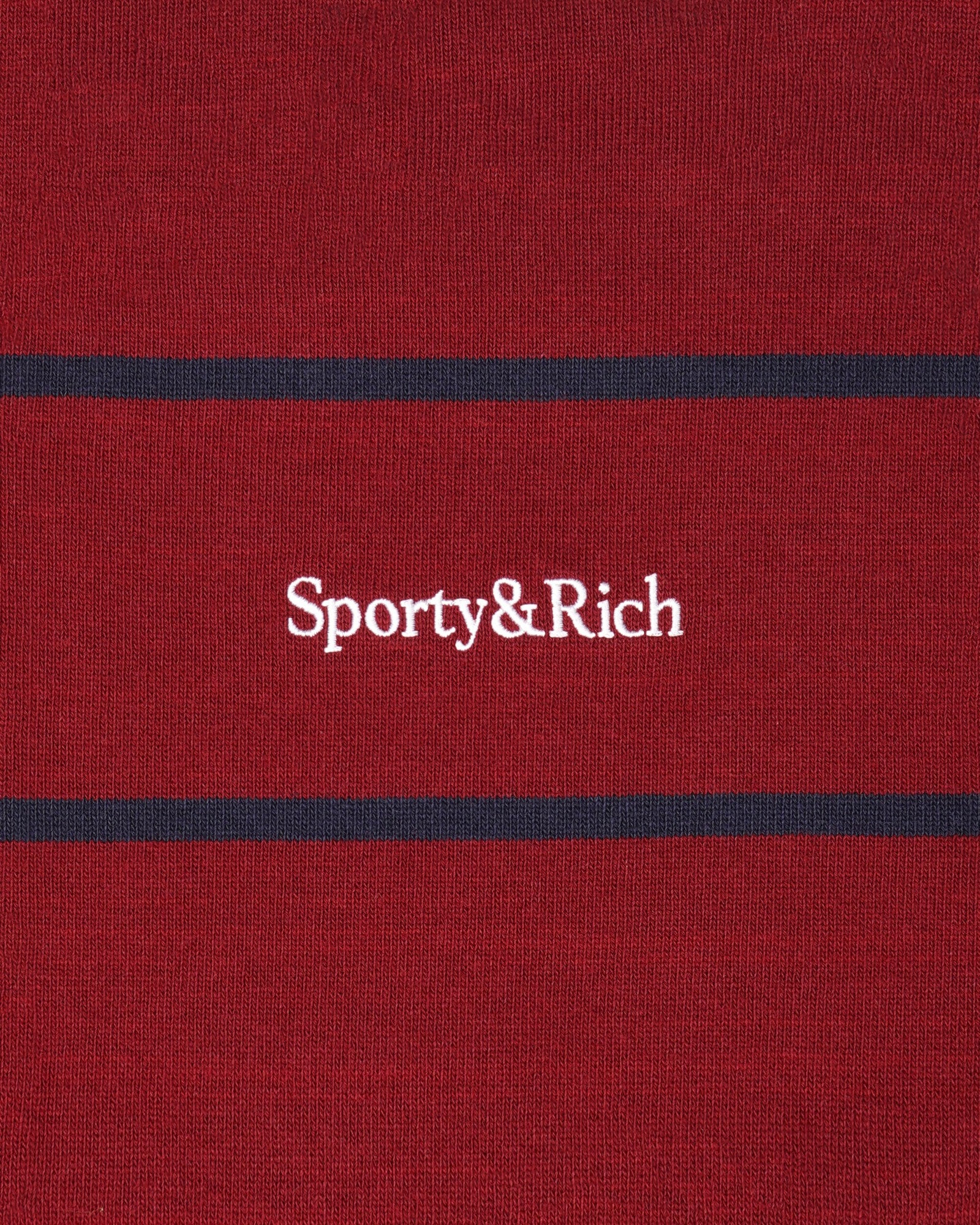 Serif Logo Rugby Polo Men - Merlot/White/Dark Navy