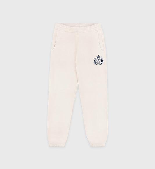 H&W Crest Kids Sweatpant - Cream/Navy
