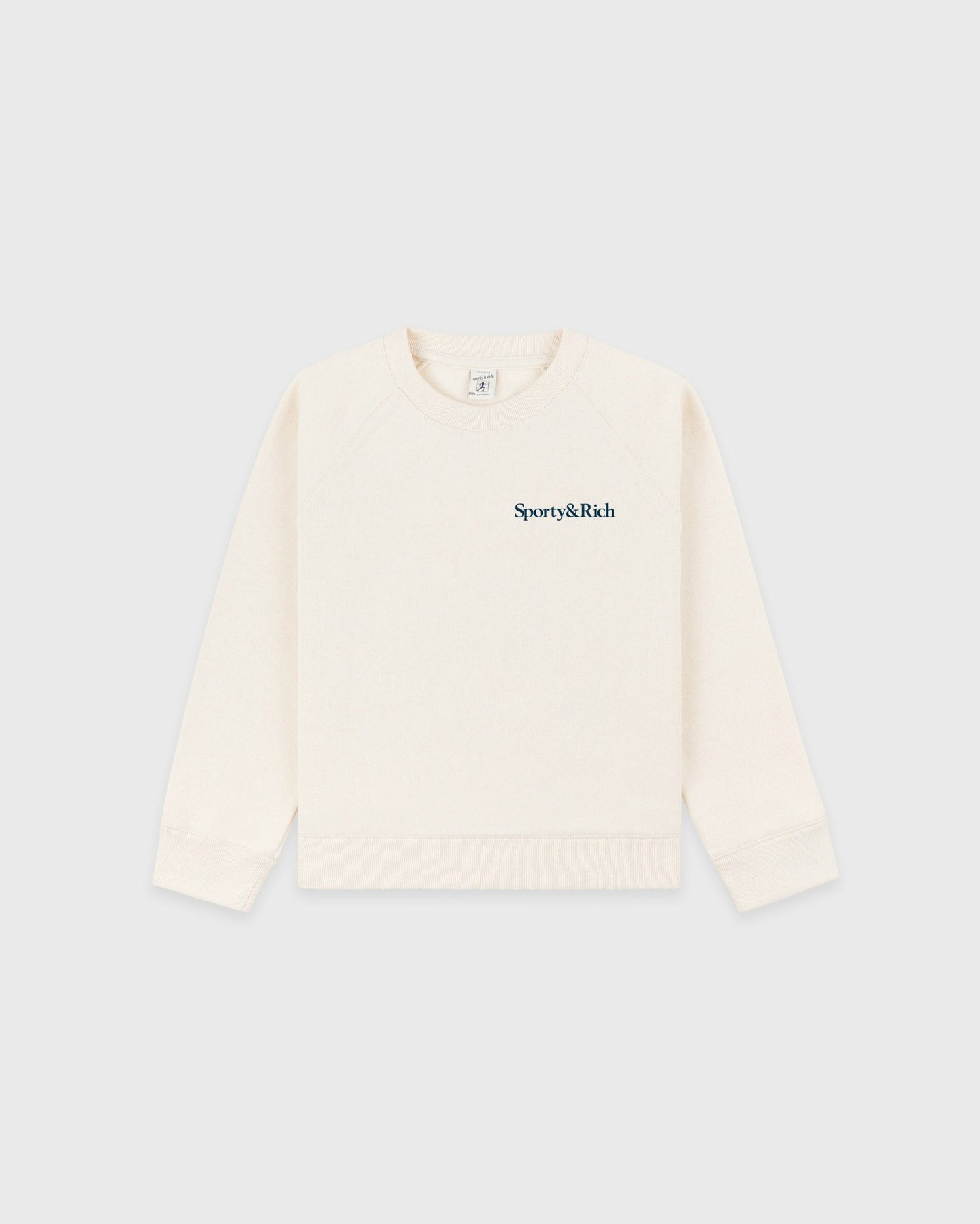 Eat More Veggies Kids Crewneck - Cream/Navy