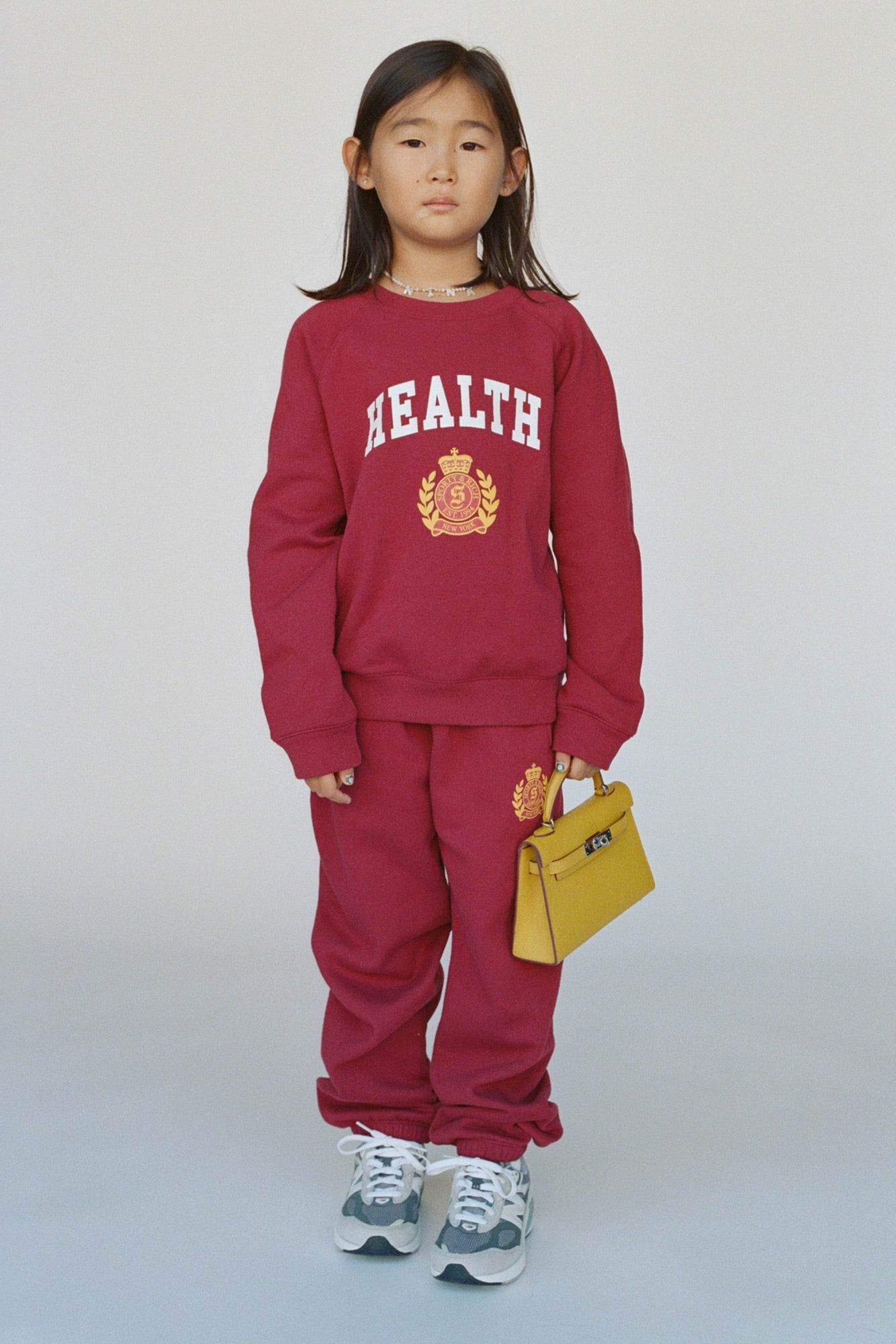 NY Health Crest Kids Sweatpant - Merlot