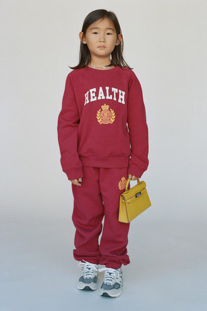 NY Health Crest Kids Sweatpant - Merlot