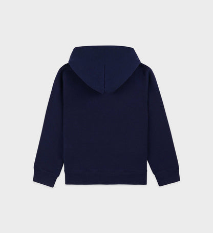 New York Ivy Kids Hoodie - Navy/Ruby