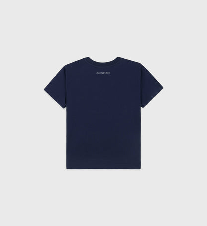 Eden Crest Kids T Shirt - Navy/White