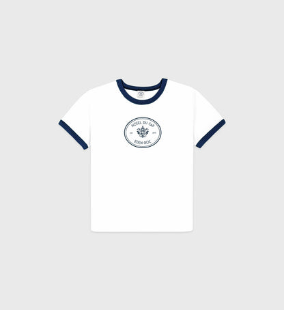 Eden Crest Kids Ringer Tee - White/Navy