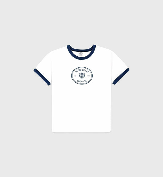 Eden Crest Kids Ringer Tee - White/Navy