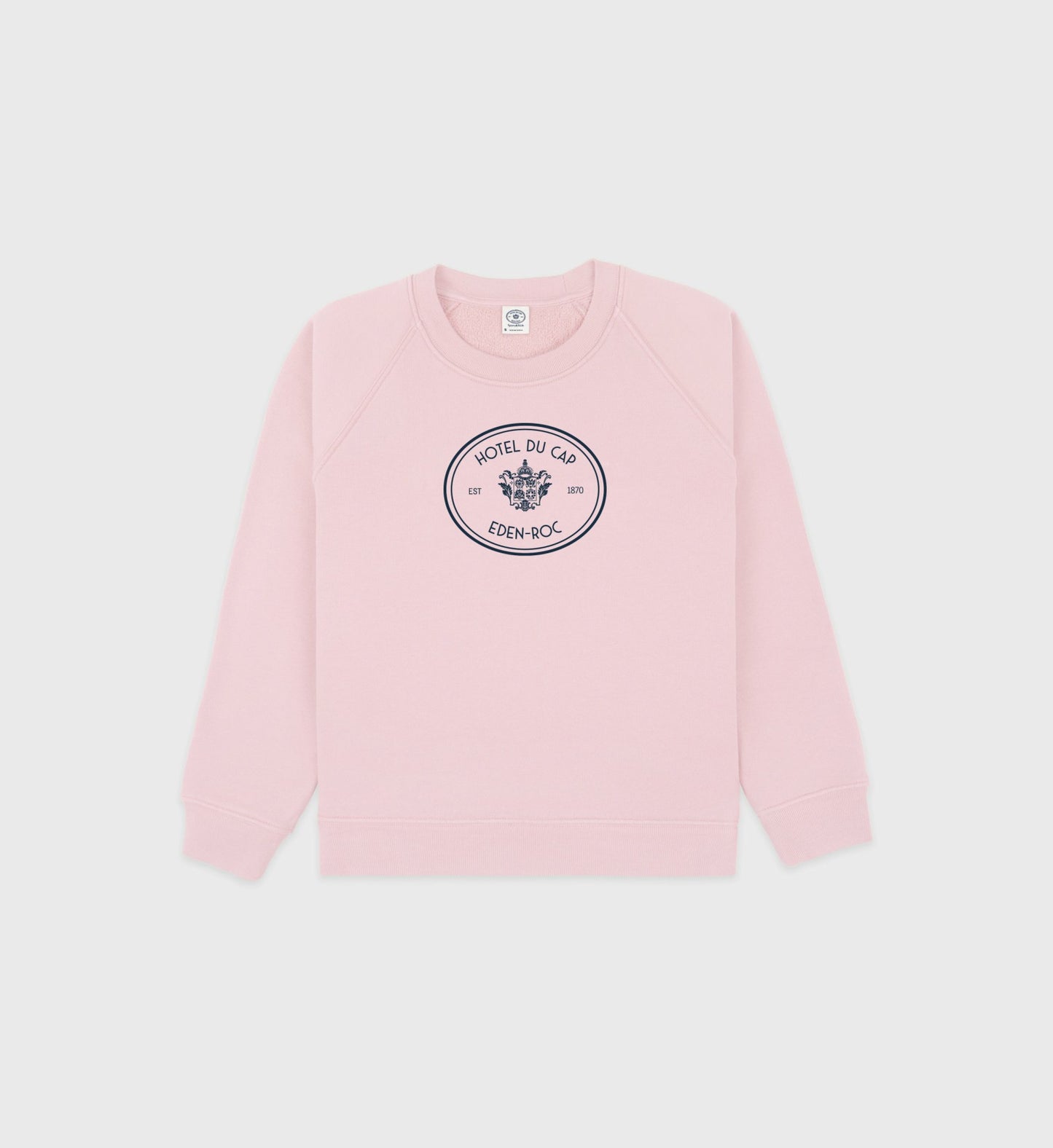 Eden Crest Kids Creweneck - Pink Dolphin/Navy