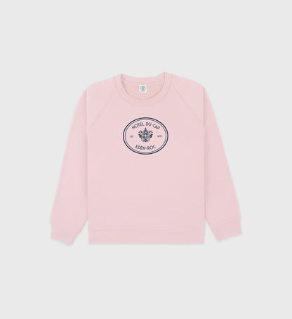 Eden Crest Kids Creweneck - Pink Dolphin/Navy