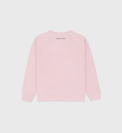 Eden Crest Kids Creweneck - Pink Dolphin/Navy