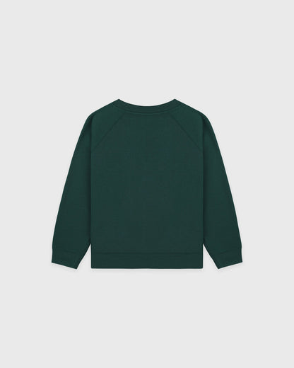 Wellness Ivy Kids Crewneck - Forest/White