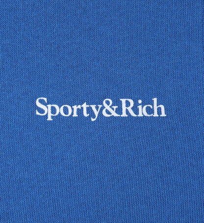 Serif Logo Kids Sweatpant - Paris Blue/White